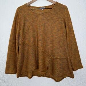 Habitat Clothes To Live In Marled Asymmetrical Knit Sweater Size Large
